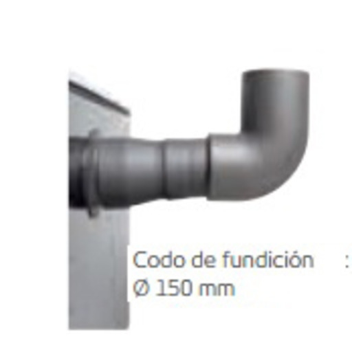 ALARGADERA DE FUNDICION Ø150mm LACUNZA